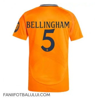 Real Madrid Jude Bellingham #5 Tricou Fotbal Replică 2024-25 Barbati Deplasare